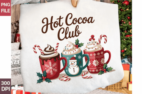 Download Hot Cocoa Club Christmas Mug Clipart PNG - Christmas mug clipart Collection