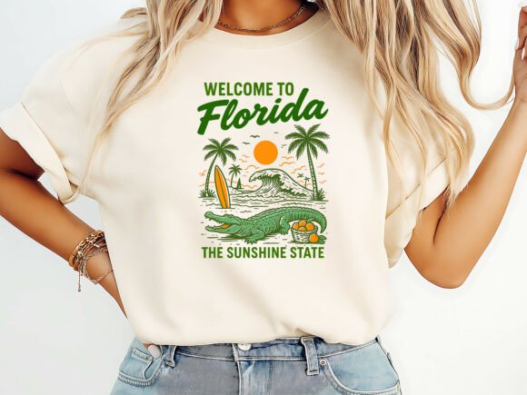 Download Welcome to Florida Summer T-Shirt Design - Premium Bundle