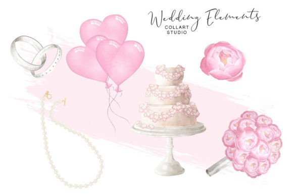 Download Wedding Clip Art, Watercolor Stickers - Watercolor stickers Collection