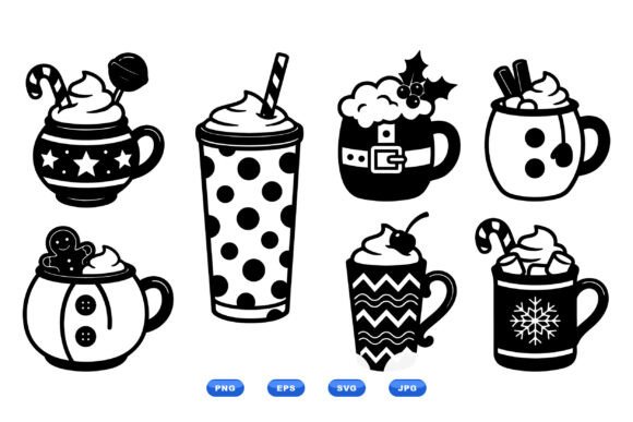 Download Cozy Christmas Mug Clipart - Premium Bundle
