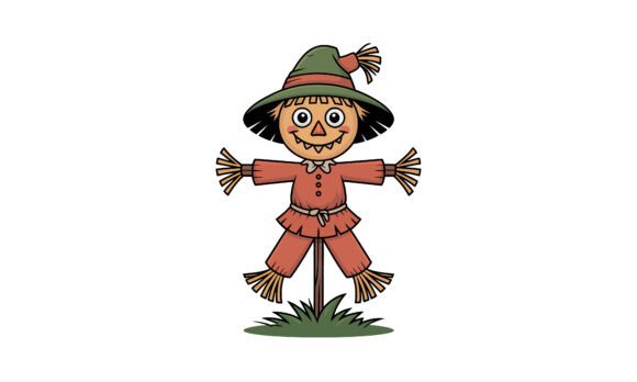 Download Cartoon Scarecrow Illustration - Scarecrow Collection
